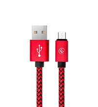 Carica l'immagine nel visualizzatore di Gallery, EVOMIND Cavo Micro USB in Nylon Intrecciato 1M Carica Rapida e 1M, Rosso - Ilgrandebazar