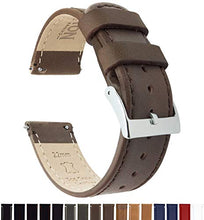 Carica l'immagine nel visualizzatore di Gallery, Barton Quick Release - Cinturini in Pelle di Alta 22mm, Cuoio / Pinzatura - Ilgrandebazar