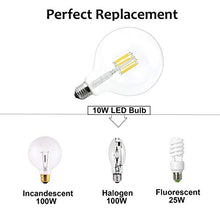 Carica l'immagine nel visualizzatore di Gallery, 10W G125 E27 Edison LED Filamento Vetro 1-Pacco G125, Bianco Caldo - Ilgrandebazar