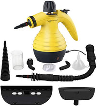 Carica l'immagine nel visualizzatore di Gallery, Multiusi Pulitore a Vapore,Portatile Piroscafo con 9 Accessori per...
