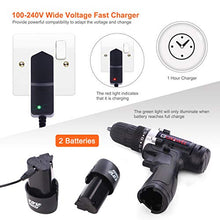 Carica l'immagine nel visualizzatore di Gallery, Trapano Avvitatore Batteria 12V, GOXAWEE 100Pz Kit Trapano... - Ilgrandebazar