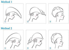 Carica l'immagine nel visualizzatore di Gallery, esafio, Turbante per Capelli in Microfibra, ad Asciugatura Rapida, Blu+rosa - Ilgrandebazar