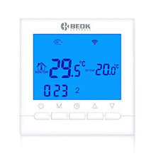 Carica l'immagine nel visualizzatore di Gallery, Beok Termostato Wifi, Confezione da 1 pz, Blue Backlight