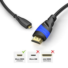 Carica l'immagine nel visualizzatore di Gallery, KabelDirekt 2m Cavo Micro HDMI, compatibile con (HDMI 2.0a/b 2.0/1.4a,