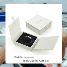 Carica l'immagine nel visualizzatore di Gallery, Amtier Bracciale Uomo in Pelle intrecciato Bracciali Regolabile con Nero - Ilgrandebazar