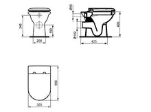 Carica l'immagine nel visualizzatore di Gallery, Ideal Standard T627701 Copriwater Originale Esedra, in Termoindurente 42 x... - Ilgrandebazar