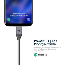 Carica l'immagine nel visualizzatore di Gallery, RAMPOW Cavo USB Type C 【2 Pezzi* 2 Metri】 C Ricarica 2M, Grigio