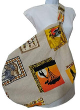Carica l'immagine nel visualizzatore di Gallery, Borsa vintage di stoffa spalla Africa. Multiuso, che aumenta le... - Ilgrandebazar