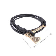 Carica l'immagine nel visualizzatore di Gallery, Fishhook Bracciale con simbolo a forma di ascia, stile: wicca, normanno,...