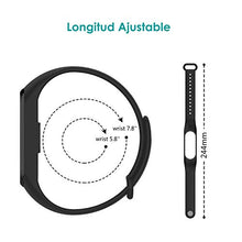 Carica l'immagine nel visualizzatore di Gallery, WD&amp;CD Cinturini Compatibile per Mi Band 3/ 4, in Nero * 2 - Ilgrandebazar