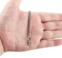Carica l'immagine nel visualizzatore di Gallery, BESTEEL 3MM Bracciali per Charm e Bead Donne Catena del Serpente... - Ilgrandebazar