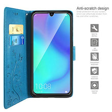 Carica l'immagine nel visualizzatore di Gallery, AROYI Cover Huawei P30 Lite, Retro Design Flip Caso in PU Pelle Premium Bleu - Ilgrandebazar