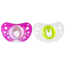 Carica l'immagine nel visualizzatore di Gallery, Chicco 00075035110000 Physio Air in Silicone, Ciuccio per Bimba, Rosa/Neutro - Ilgrandebazar