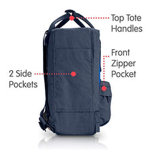 Carica l'immagine nel visualizzatore di Gallery, Fjällräven Kånken Mini Zaino Unisex Grigio (Graphite/Un Blue)