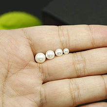 Carica l'immagine nel visualizzatore di Gallery, Finrezio 4 Paia Orecchini A Bottone In Argento Sterling Con Perla D'acqua... - Ilgrandebazar