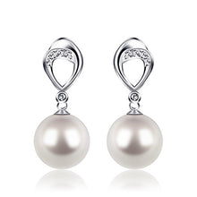 Carica l'immagine nel visualizzatore di Gallery, Perla Orecchini Argento 925 D.Perlla Donne D'acqua Dolce Coltivate a... - Ilgrandebazar