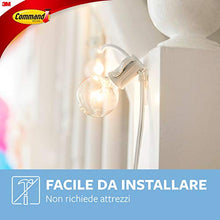 Carica l'immagine nel visualizzatore di Gallery, Command 17026CLR 20 Ganci Adesivi a Clip e 24 Strisce Biadesive, Trasparente