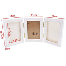 Carica l'immagine nel visualizzatore di Gallery, FLOWOW Bianco Impronta Bambino neonato cornice piedi mani White+White