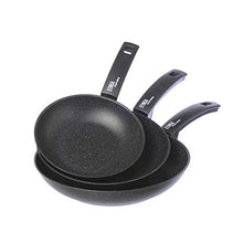 Carica l'immagine nel visualizzatore di Gallery, Moneta Etnea Set 3 Padelle, Standard, Nero, 20 - 24 - 28 cm