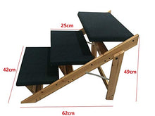 Carica l'immagine nel visualizzatore di Gallery, Maxx - Scaletta Pieghevole per Cani, in Legno, 62 x 42 x 49 cm - Ilgrandebazar