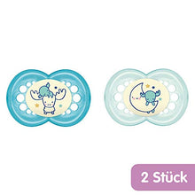 Carica l'immagine nel visualizzatore di Gallery, MAM 667077 – Night silicone 16 +, confezione doppia, Modelli assortiti blau - Ilgrandebazar