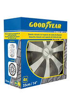 Carica l'immagine nel visualizzatore di Gallery, Goodyear GOD9042 Set di 4 Copricerchi Daytona, Argento/Nero, 14 Pollici 14"