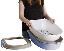 Carica l'immagine nel visualizzatore di Gallery, Stefanplast Toilette Aperta con Setaccio Autopulente, Grigio Blu, 59 x 39 x...