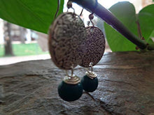 Carica l'immagine nel visualizzatore di Gallery, ✿ SEMI DI ASAI TURCHESE BOHO ETHNO MANDALA ✿ orecchini esotici - regalo...