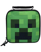 Carica l'immagine nel visualizzatore di Gallery, Borsa bambini Minecraft Creeper viso per bambini/ragazzi Lunch Box School