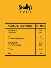 Carica l'immagine nel visualizzatore di Gallery, Smally's Biltong: Original, Snack de bœuf élevé en protéines, prêt à 500g
