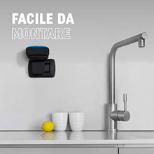 Carica l'immagine nel visualizzatore di Gallery, Supporto compatto ECHO DOT per PRESA ITALIANA. Cavo nascosto, NO VITI o Nero