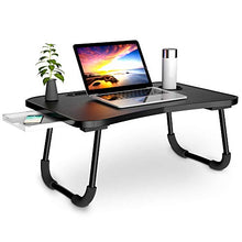 Carica l'immagine nel visualizzatore di Gallery, Tavolo Laptop, per Notebook, Scrivania dormitorio, Dormitorio Nero
