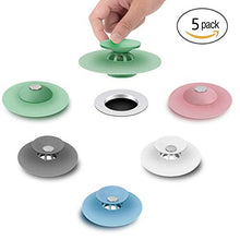 Carica l'immagine nel visualizzatore di Gallery, FUNNY HOUSE 5 Pezzi Tappo per Vasca da Bagno, Universale lavello... - Ilgrandebazar