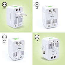 Carica l'immagine nel visualizzatore di Gallery, Adattatore universale da Viaggio compatto per prese elettriche Spine Europa...