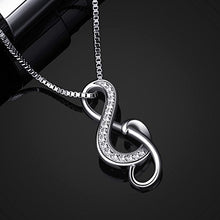 Carica l'immagine nel visualizzatore di Gallery, B.Catcher collana d'argento nota musicale con pendente S925 da donna... - Ilgrandebazar