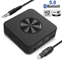Carica l'immagine nel visualizzatore di Gallery, Yuanguo 【2019 Nuova Versione】 Trasmettitore e Ricevitore Bluetooth 5.0, Nero