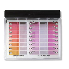 Carica l'immagine nel visualizzatore di Gallery, Wiesel - Tester d'acqua per cloro e pH con 60 compresse reagenti rapide, 30 x cloro DPD1 e 30 x pH fenolo rosso, test piscina, rapido