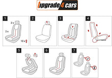 Carica l'immagine nel visualizzatore di Gallery, Upgrade4cars Coprisedili Anteriori Auto Universali B3 Negro - Anteriore - Ilgrandebazar