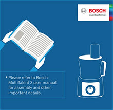Carica l'immagine nel visualizzatore di Gallery, Bosch MCM3501M MultiTalent 3-Robot da Cucina Compatto, 800 W, Plastica,...