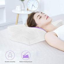 Carica l'immagine nel visualizzatore di Gallery, Feagar Cuscino Cervicale - in Memory Foam, Dormire 1