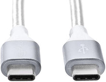 Carica l'immagine nel visualizzatore di Gallery, AmazonBasics - Cavo da USB C a di tipo C 2.0, in nylon a 0,9 m, Argento - Ilgrandebazar