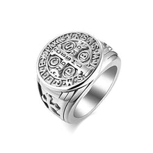 Carica l'immagine nel visualizzatore di Gallery, JewelryWe Gioielli Anello da Uomo Donna Punk Acciaio Inossidabile Argento - Ilgrandebazar