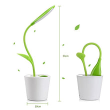 Carica l'immagine nel visualizzatore di Gallery, Lampada da Scrivania e Tavola VADIV, con Porta USB Sapling, Green - Ilgrandebazar