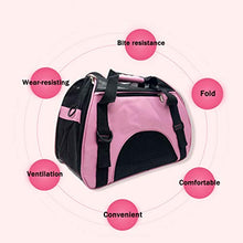Carica l'immagine nel visualizzatore di Gallery, DONYER POWER - Borsa da Viaggio per Cani e Gatti con Bordo Morbido Rosa-S