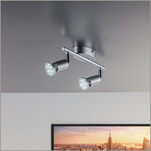 Carica l'immagine nel visualizzatore di Gallery, B.K. Licht Faretti LED da soffitto orientabili, include 2 lampadine GU10 da... - Ilgrandebazar