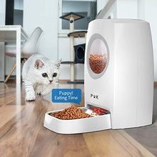 Carica l'immagine nel visualizzatore di Gallery, PUPPY KITTY Distributore Automatico di Cibo per 6L Con vasca in acciaio inox
