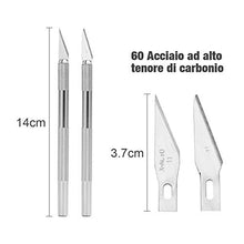 Carica l'immagine nel visualizzatore di Gallery, ZITFRI Cutter Precisione 2 Coltelli a 60 Lame di Precisione...