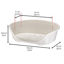 Carica l'immagine nel visualizzatore di Gallery, Ferplast Cuccia in Plastica per Cani e 70.5 X 52 X H 23.5 cm, Nero (Black)