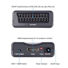 Carica l'immagine nel visualizzatore di Gallery, MISOTT Convertitore da Scart a HDMI, Ingresso Uscita HDMI Supporta... - Ilgrandebazar