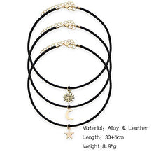 Carica l'immagine nel visualizzatore di Gallery, Anglacesmade - Collana girocollo in pelle con ciondolo a forma di stella,... - Ilgrandebazar
